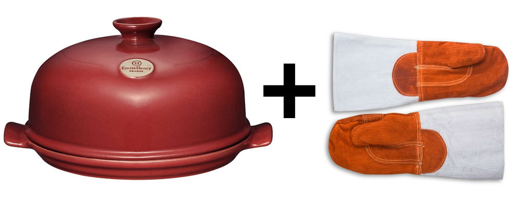 Набор Форма с куполом и рукавицы (Emile Henry и Matfer)