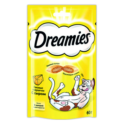 Лакомство DREAMIES д/кошек Сыр 60 г м/у Mars РОССИЯ