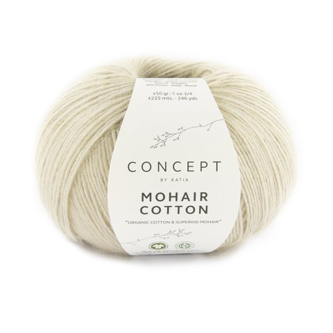 Пряжа Katia Mohair Cotton 77 пломбир