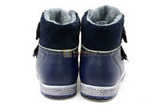 Ботинки для мальчиков Лель (LEL) из натуральной кожи на байке на липучках цвет синий. Изображение 8 из 14.