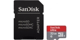 MicroSDHC 32GB SanDisk Ultra UHS-I U1 (SD адаптер) комплект