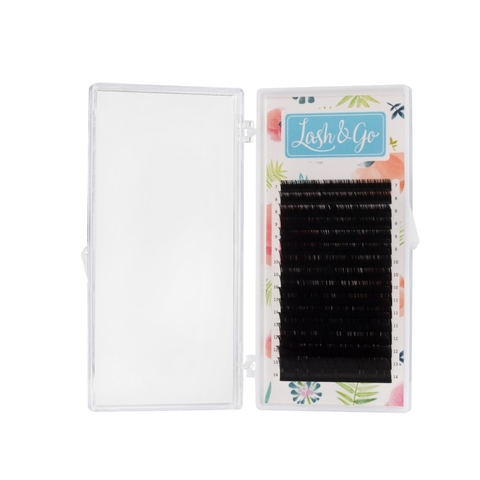 Черные ресницы Lash&Go 0.07/M/13 mm(16 линий)