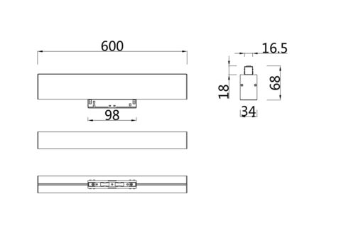 Трековый светильник Technical BASIS TR012-2-20W3K-W