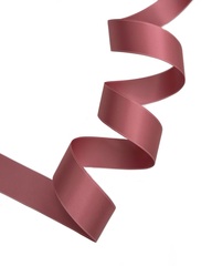 Атласная двусторонняя лента, цвет: дымчато-розовый , ширина: 25мм