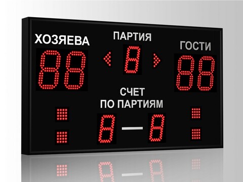 Табло для волейбола Импульс 715-D15x4-D11x3-S4-A2