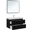 Aquanet 337956 Тумба Вега 2.0 90 2 ящ. цв.черный (337956)