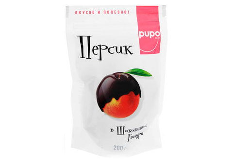 Конфеты PUPO "Персик в глазури", 200г