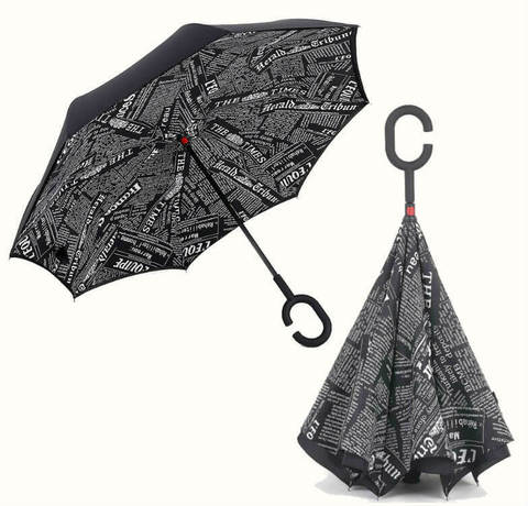 Обратный зонт ReU Black journal (арт.RU-2)