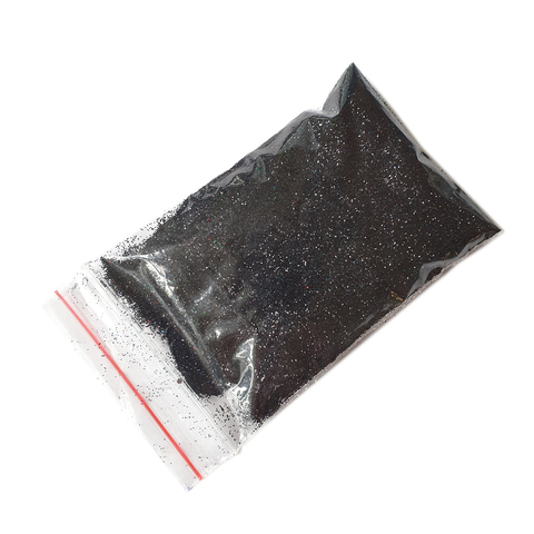 Блестки на развес в пакетиках черные голографические 50 гр