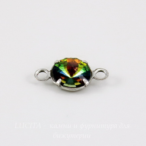Сеттинг - основа - коннектор (1-1) для страза 8 мм (29ss) (оксид серебра)