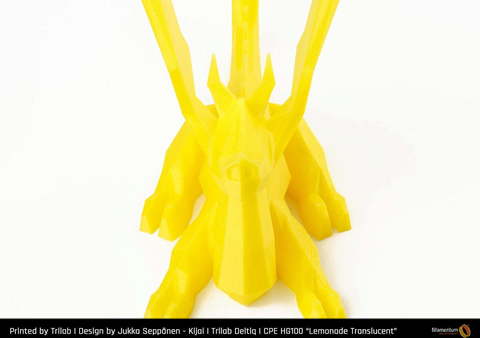 Пластик для 3D-принтера Fillamentum CPE HG100 Lemonade Translucent