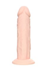 Телесный фаллоимитатор из силикона Jared L. - 18 см. - 