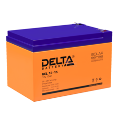 Аккумулятор Delta GEL 12-15 (AGM+GEL)