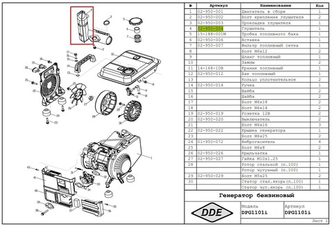 Глушитель DDE DPG1101i