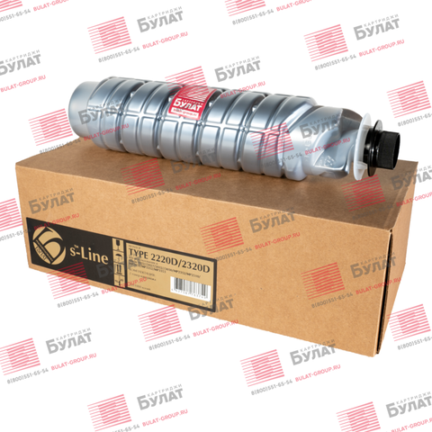 Тонер-картридж БУЛАТ s-Line 2220D, 2320D (885266, 885450) для Ricoh Aficio 1022, MP 2352, MP 3353 (Чёрный, 11000 стр.), универсальный