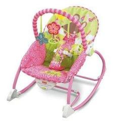 Fisher Price Розовое кресло-качалка для девочек (до 18 кг) (W5537)