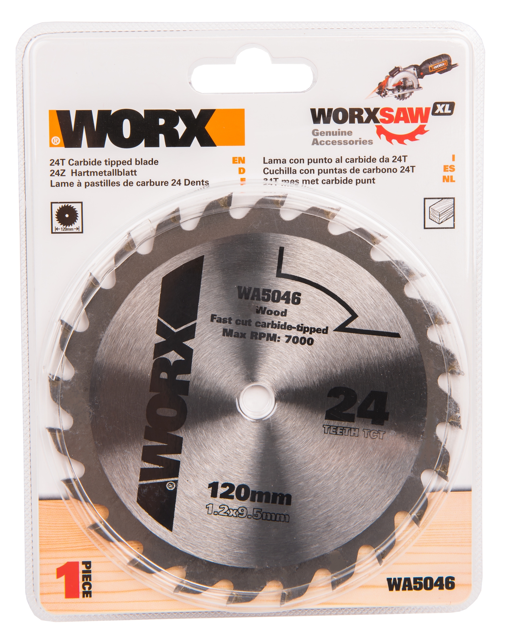 Пильный диск твердосплавный WORX WA5046