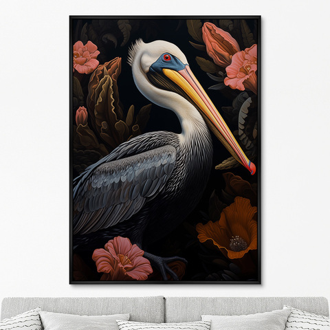 ArtNoMore - Репродукция картины на холсте Beautiful Pelicans, No 1, 2024г.