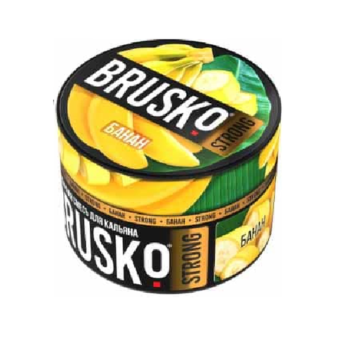 Бестабачная смесь для кальяна BRUSKO 50г STRONG - Банан