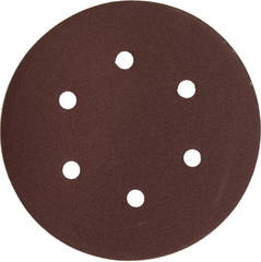 Круг шлифовальный ЗУБР ?Мастер? универсальный, из абразивной бумаги на велкро основе, 6 отверстий, Р120, 150мм, 5шт