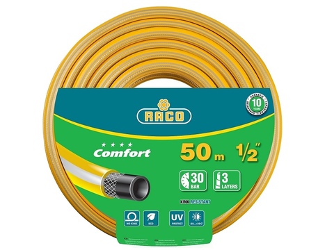 RACO COMFORT 1/2? 50 м, 30 атм, трёхслойный, армированный, Поливочный шланг (40303-1/2-50)