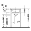 Duravit Starck 3 Раковина с перел., с 1 отв. под смес., глазуровка снизу, 480x465мм, Цвет: Белый 303480000