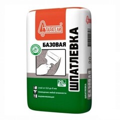 Шпатлевка базовая Старатели Белая 20кг (на основе белого цемента)