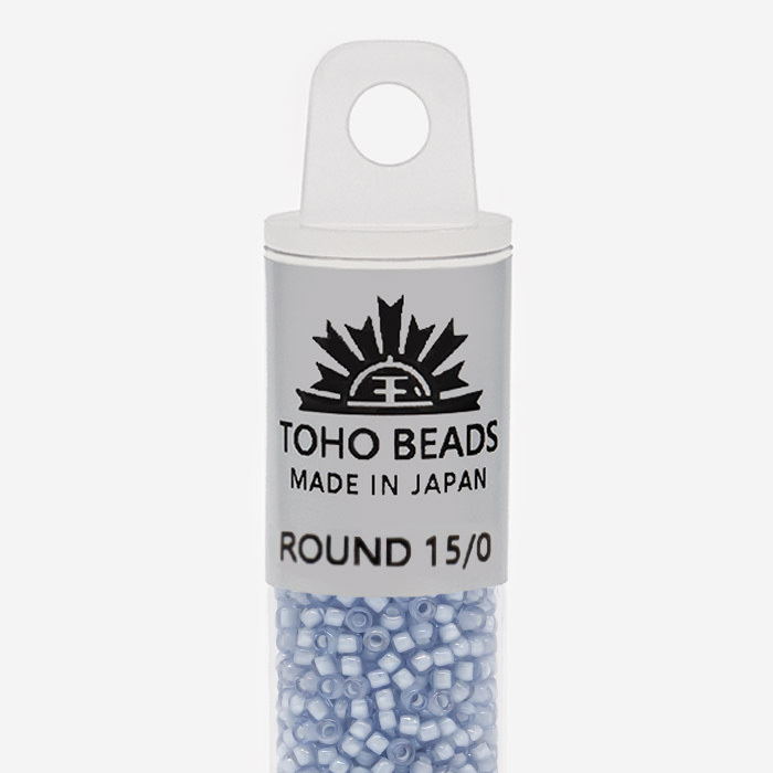 Японский бисер TOHO Round 15/0 (№933), окрашенный изнутри прозрачный