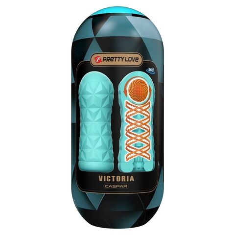 Аквамариновый мастурбатор Victoria - Baile Pretty Love BM-009229T6-3