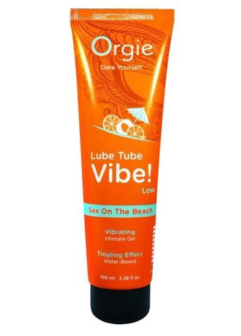 Гель-лубрикант с эффектом вибрации Lube Tube Vibe Low Sex On The Beach - 100 мл.