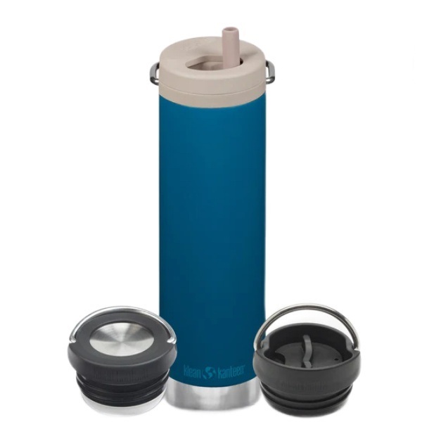 Комплект термокружка Klean Kanteen TKWide Twist Cap 20oz (592 мл) Corsair + две крышки TKWide