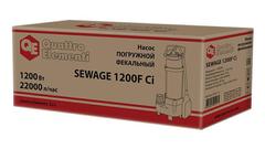 Насос фекальный QUATTRO ELEMENTI Sewage 1200F Ci (1200 Вт, 22000 л/ч, для грязной, 16 м, 21,0 кг) (910-171)
