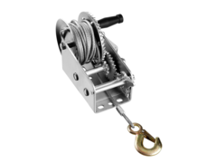 ЗУБР 0.9 т, 8 м, ручная барабанная тяговая тросовая лебедка, Профессионал (43113-0.9)