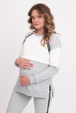 Спортивный костюм для беременных и кормящих 12658 серый