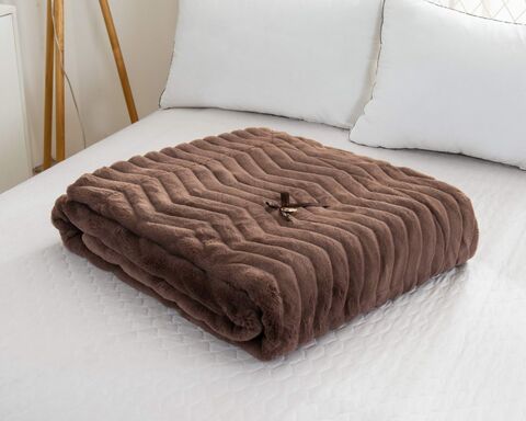 Плед 210х230 Sofi De MarkO Климентина коричневый