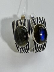 Ламарка (серьги из серебра)