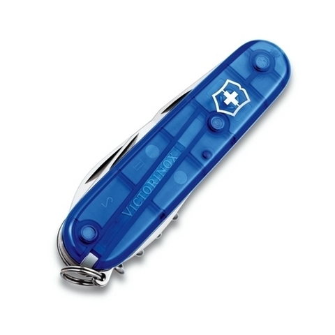 Нож перочинный Victorinox Climber 91мм 14 функций прозрачный синий (1.3703.T2)