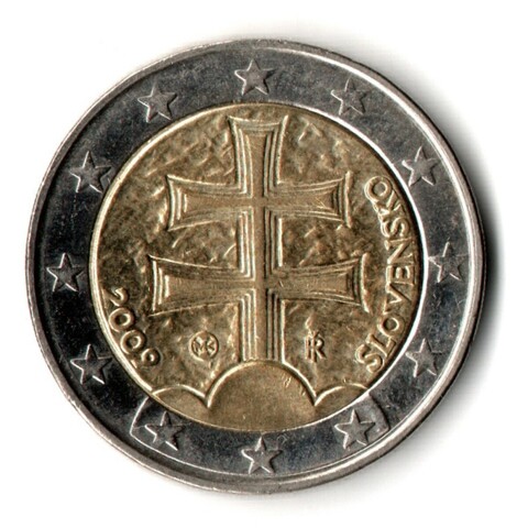 2 евро Словакия 2009 год