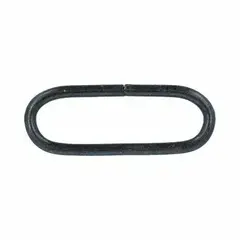 Рамка металлическая овальная 50 мм, 3,2 мм, h 10 мм, 7,5 гр, чёрный никель