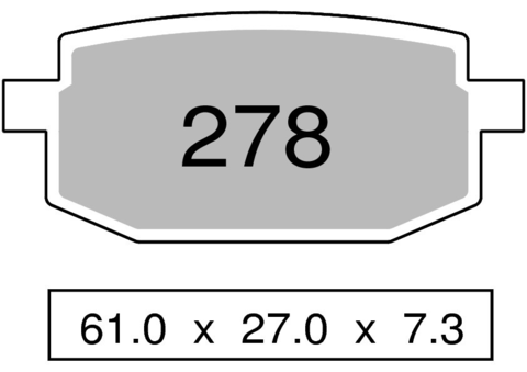 Колодки дискового тормоза Trofeo Organic 278  (LMP219) - S17