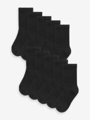 Носки хлопковые для мальчика Next T60-383, 10 шт, Черный