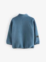 Толстовка флисовая на молнии для мальчика Next B39-137, Синий