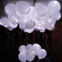 Шар воздушный, светящийся Белый