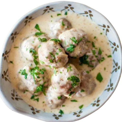 Куринные фрикадельки в сметанном соусе вес ГП Цех