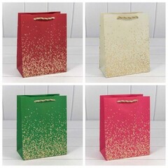 
          Пакет подарочный 18 х 23 х 10 см Набор 4 шт "Золотые вкрапления" (Микс)