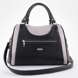 Сумка Саломея 989 мульти итальянский серо-черный