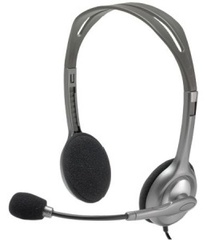 Наушники Logitech Stereo Headset H110 серебристый