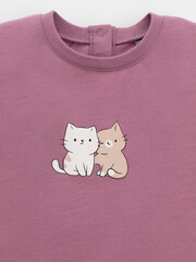 фуфайка  для девочки  КР 302823/темная орхидея к589