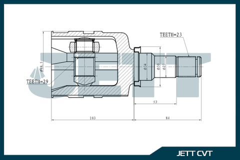 ШРУС внутренний JETT V40-9001