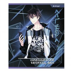 Комплект предметных тетрадей А5 36л., 10 предметов, со справочным материалом, скрепка, мелованный картон (стандарт), блок офсет, Alingar "Anime boys"